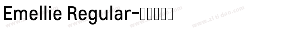 Emellie Regular字体转换